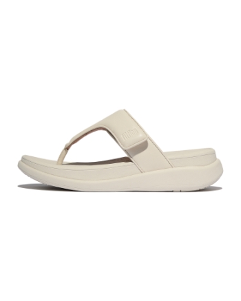 FitFlop F-Mode Go Adjustable Flatform Toe-Post Sandals Paris Beige
