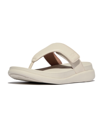 FitFlop F-Mode Go Adjustable Flatform Toe-Post Sandals Paris Beige