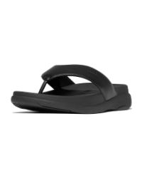 F-Mode Go Mens Toe-Post Sandals All Black