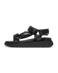 Gen-FF Soft-Leather Back-Strap Sandals All Black