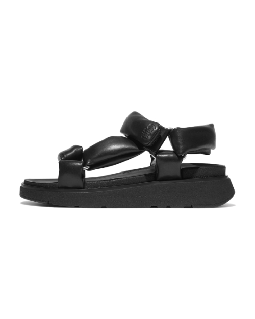 Gen-FF Soft-Leather Back-Strap Sandals All Black