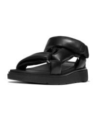Gen-FF Soft-Leather Back-Strap Sandals All Black