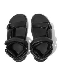 Gen-FF Soft-Leather Back-Strap Sandals All Black