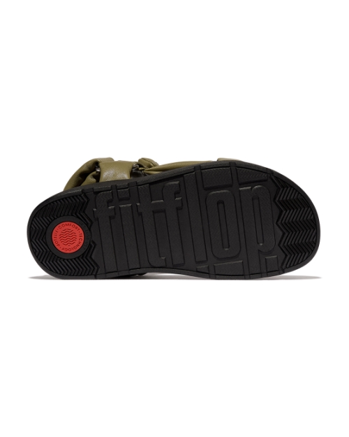 Gen-FF Soft-Leather Back-Strap Sandals Camo-Green