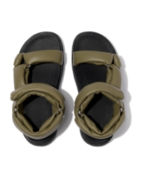 Gen-FF Soft-Leather Back-Strap Sandals Camo-Green