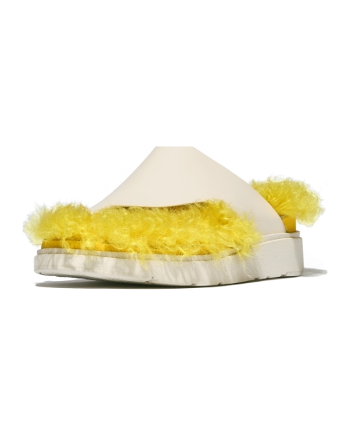 Gen-FF X Roksanda Cut-Out Leather Slides Elderflower/Marigold