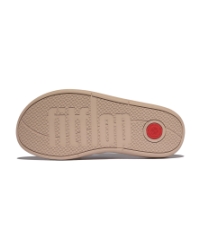 Iqushion D-Luxe Padded Leather Toe-Post Sandals Classic Beige