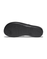 Iqushion Multi-Crystal Ergonomic Flip-Flops All Black