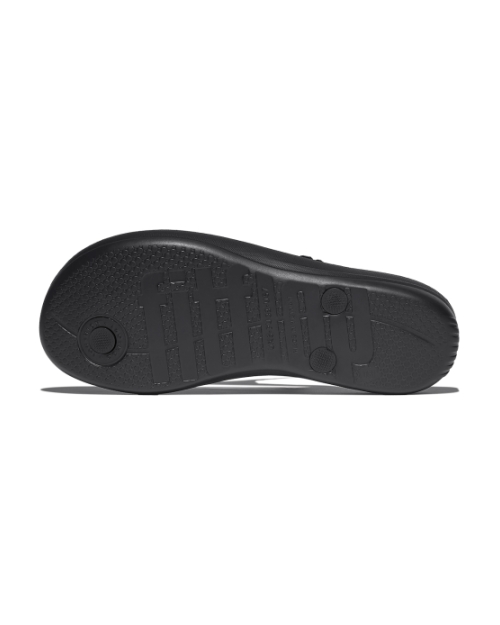 Iqushion Multi-Crystal Ergonomic Flip-Flops All Black