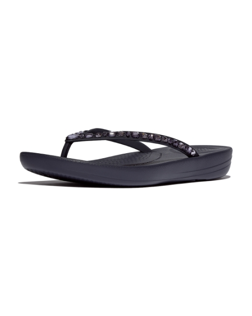 Iqushion Multi-Crystal Ergonomic Flip-Flops Midnight Navy