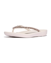 Iqushion Multi-Crystal Ergonomic Flip-Flops Nude Rose