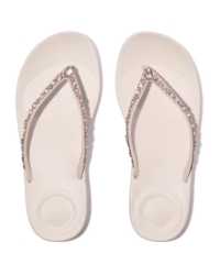 Iqushion Multi-Crystal Ergonomic Flip-Flops Nude Rose