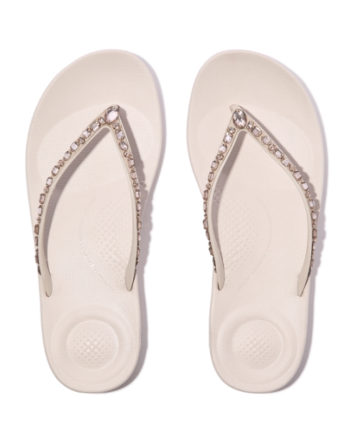 Iqushion Multi-Crystal Ergonomic Flip-Flops Nude Rose