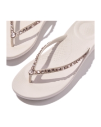 Iqushion Multi-Crystal Ergonomic Flip-Flops Nude Rose