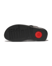 Lulu Multi-Tonal Glitter Toe-Post Sandals Black Multi