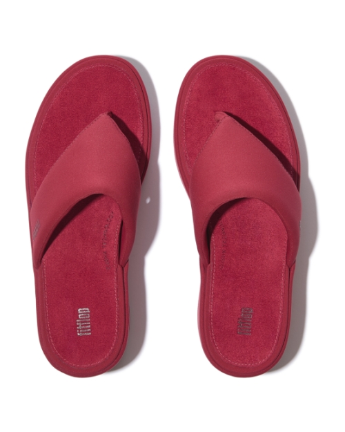 Platfforms Wedge Toe-Post Sandals Burnt Berry
