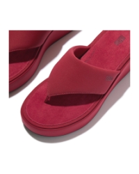 Platfforms Wedge Toe-Post Sandals Burnt Berry