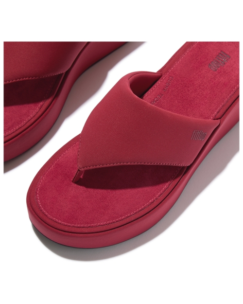 Platfforms Wedge Toe-Post Sandals Burnt Berry