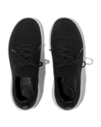 Super-Q Knit Slip-On Laced Sneakers Black