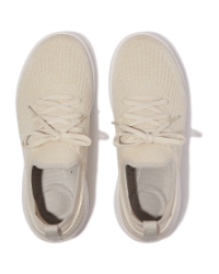 Super-Q Knit Slip-On Laced Sneakers Paris Beige